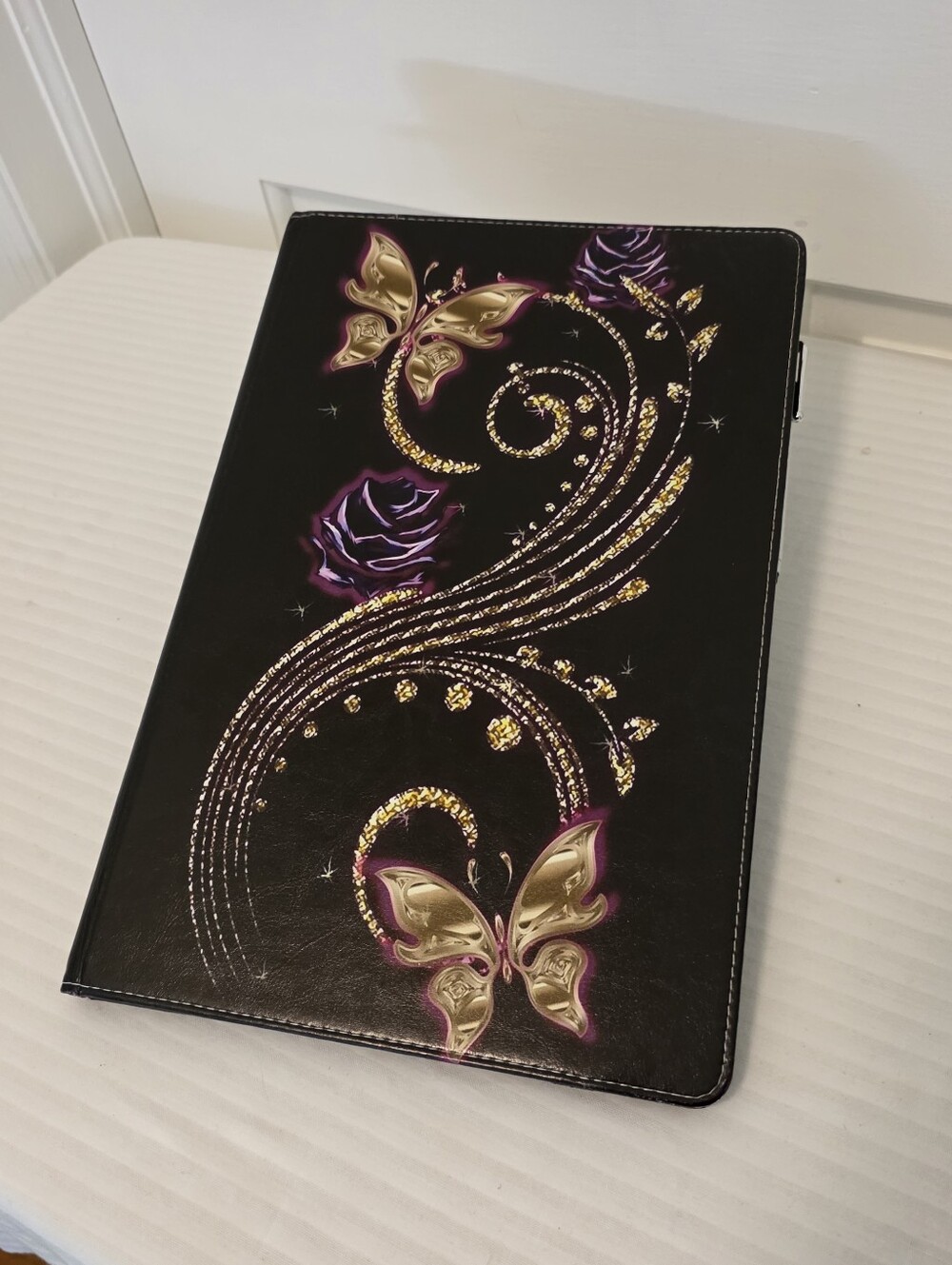 ALILANG Purple & Gold Butterfly Tablet Case Protective Folio SAMSUNG TAB S9Ultra